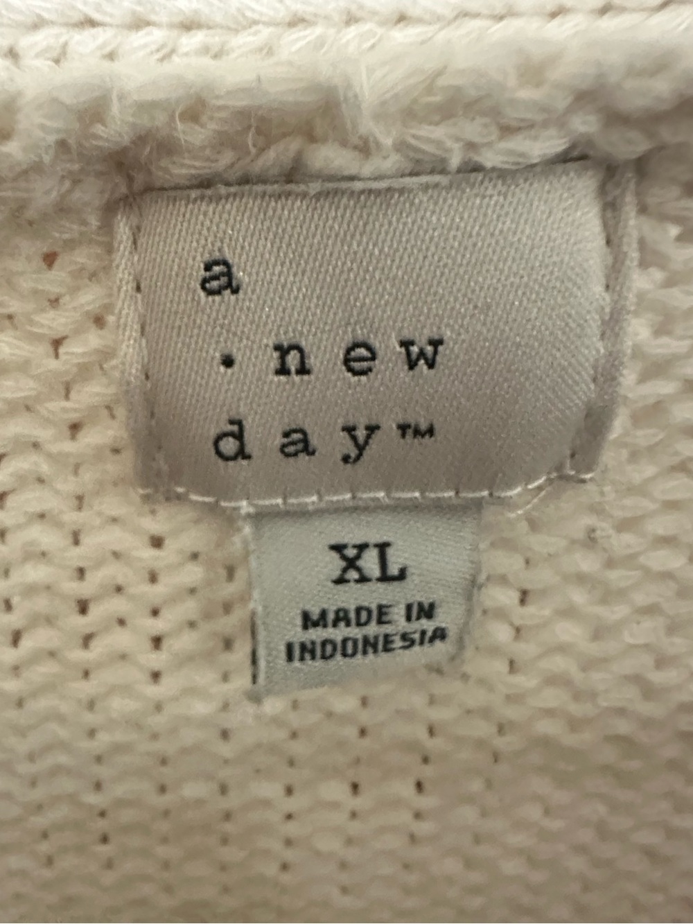 a new day Cream Button-Front Knit Cardigan with Pockets - Picture 2 of 3
